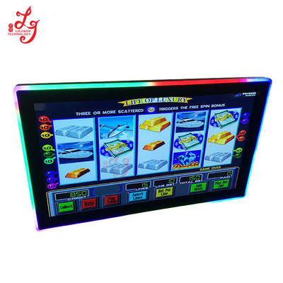 POT O Gold Slot Infrared Touch Screen 32 43 Inch Monitors With LED Lights For Lol Gold Touch Game Machines